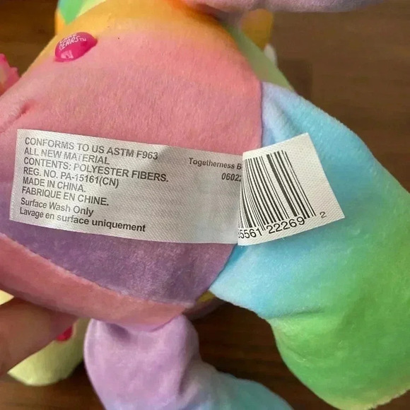 🆕Care Bears Colorful Plushie Togetherness Bear 12”🆕 - Picture 6 of 8